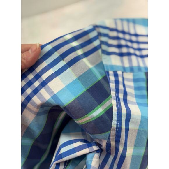 Chaps Men's Medium Plaid Long Sleeve Button-Down Shirt - Picture 11 of 11